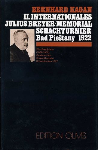 II. Internationales Julius Breyer-Memorial-Schachturnier Bad Piestany 1922