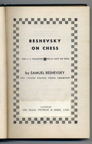 Reshevsky on Chess