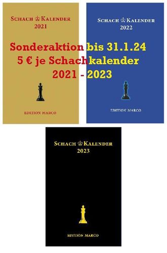 Schachkalender Sonderaktion 2021-2023