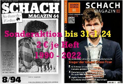 Schach-Magazin 64 Einzelhefte 1990-2022